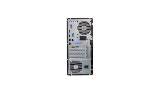 联想ThinkCentre M960t|第14代酷睿驱动的企业级性能座舱|经典商务黑搭配红色点缀|瀑布式外观设计|高性能塔式商用台式机