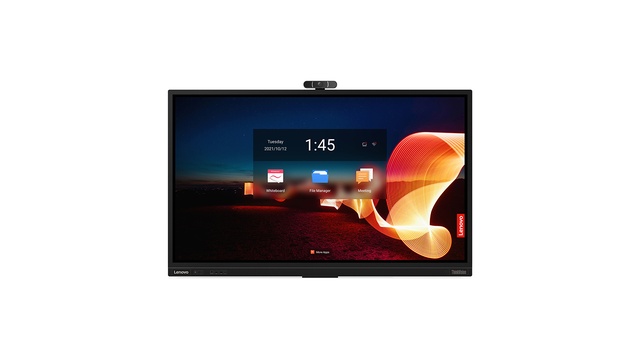 联想ThinkVision T75会议触控大屏|75寸4K超高清智能会议平板|AI摄像头+8阵列麦克风降噪|精准触控≤0.06s多人同屏书写|丰富接口HDMI/USB/DP一键互联