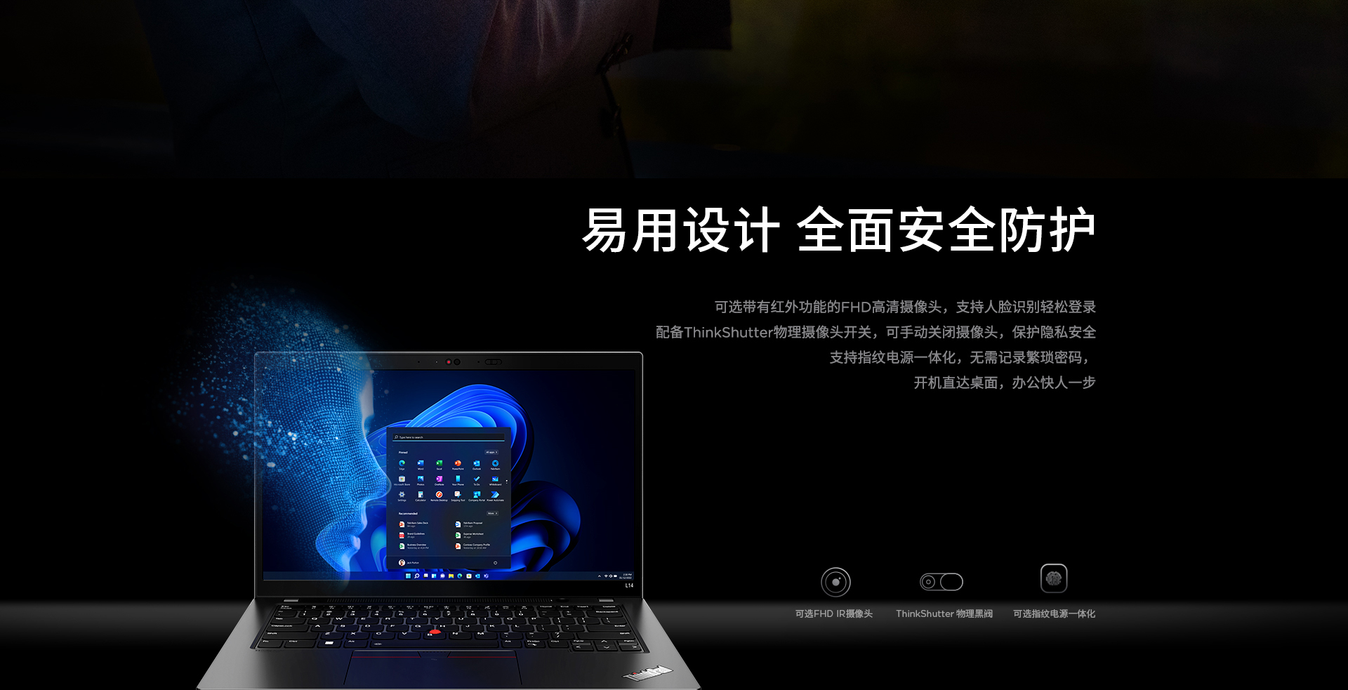 联想ThinkPad L14 Gen4 AMD商用笔记本