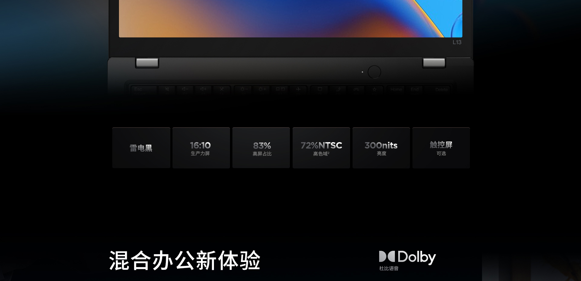 联想ThinkPad L13 Gen4 intel商用笔记本