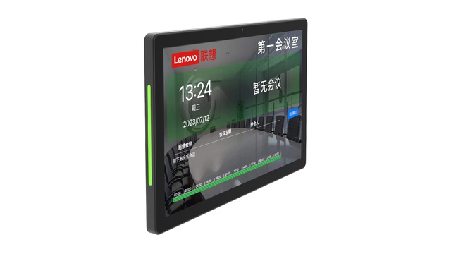 联想Lenovo SCP-101A3会议预约屏|10.1寸超薄触控智能终端|POE供电+人脸识别AI算法|1920*1200高清分辨率+NFC模块|超窄边框+全能触控体验