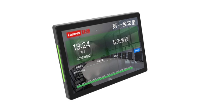 联想Lenovo SCP-101A3会议预约屏|10.1寸超薄触控智能终端|POE供电+人脸识别AI算法|1920*1200高清分辨率+NFC模块|超窄边框+全能触控体验