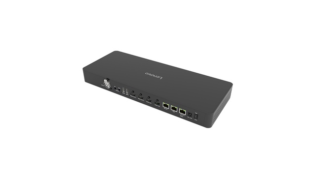 联想Lenovo SCH-200A国产芯片视频会议终端|真4K双流输出|支持SIP/H.323协议|多麦级联|AI音频算法|企业会议解决方案